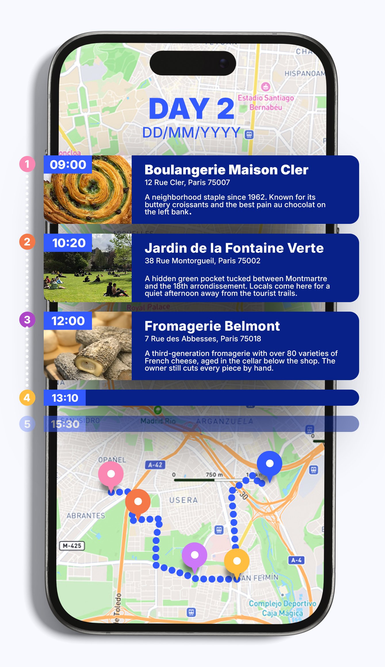 Strollio itinerary - a day-by-day trip plan